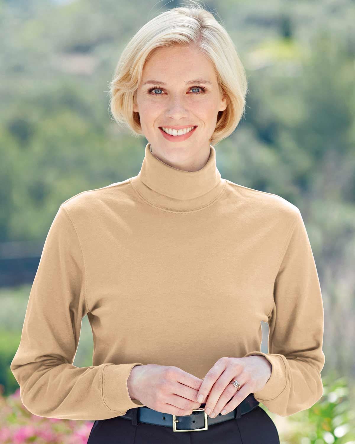 Ladies roll neck top sales